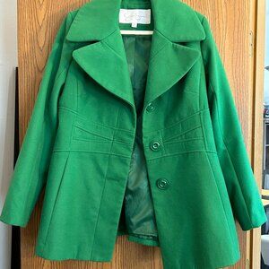 Jessica Simpson Green Peacoat Women’s XL Classic Tailored Coat NWOT